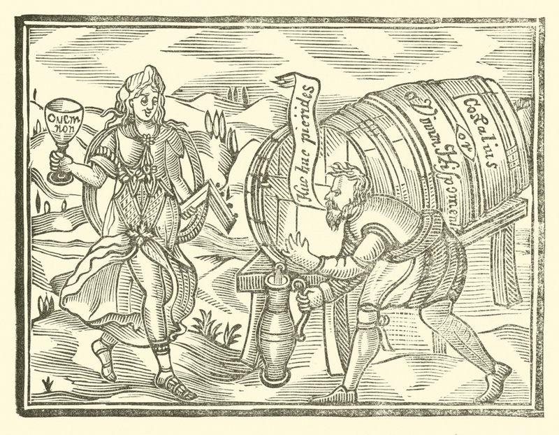Roxburghe Baladları için İllüstrasyon (tahta baskı) by (after) English School
