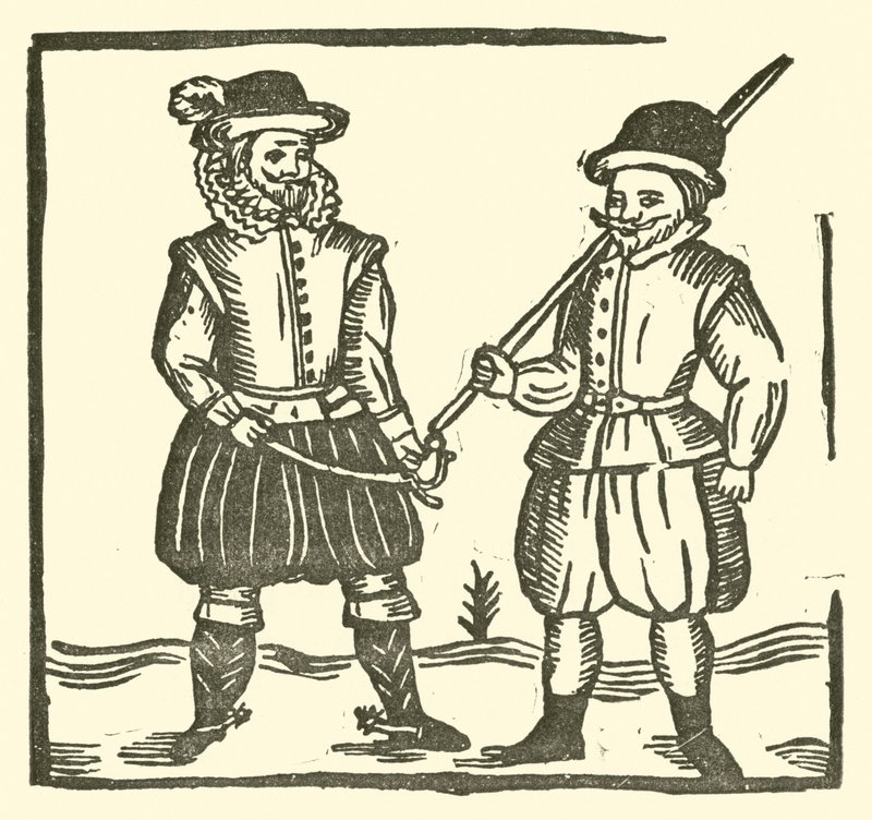 Roxburghe Baladları için İllüstrasyon (tahta baskı) by (after) English School