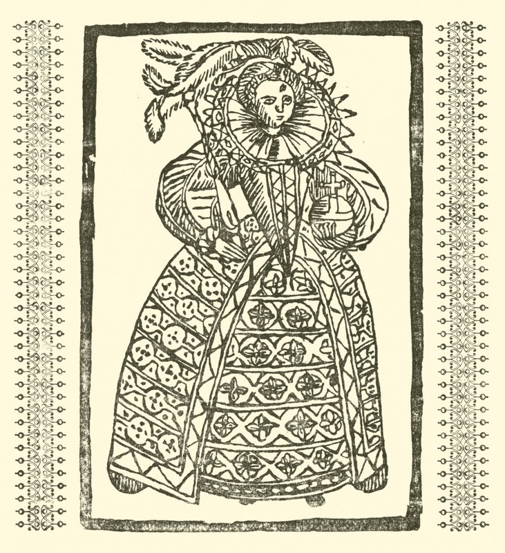 Roxburghe Baladları için İllüstrasyon (tahta baskı) by (after) English School