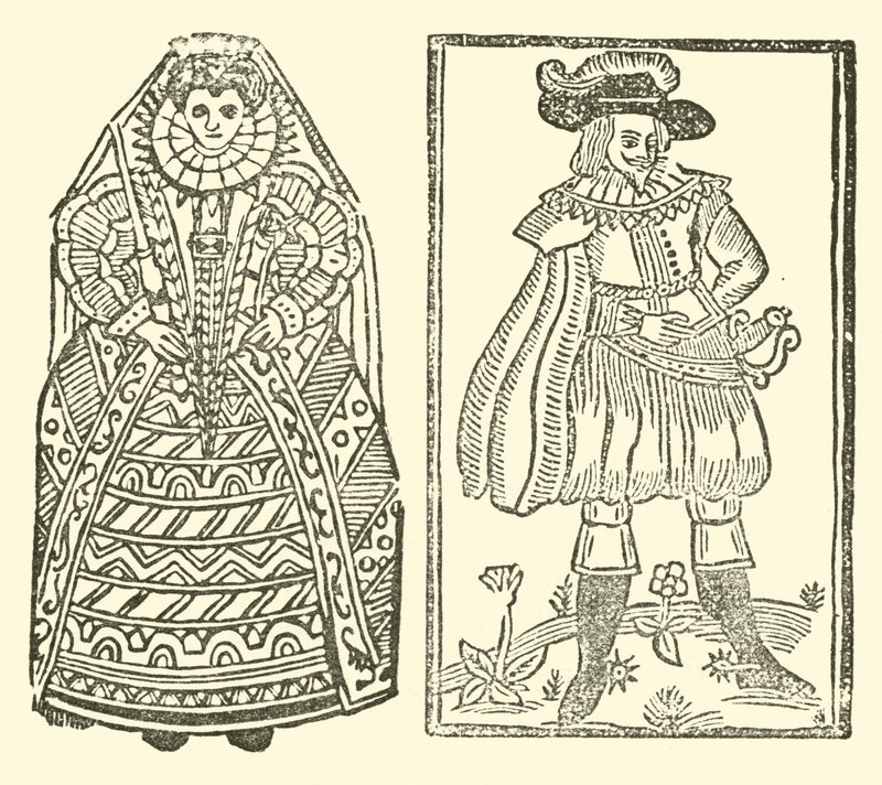 Roxburghe Baladları için İllüstrasyon (tahta baskı) by (after) English School