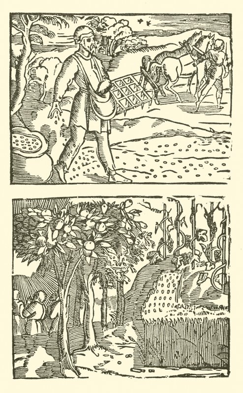 Roxburghe Baladları için İllüstrasyon (tahta baskı) by (after) English School