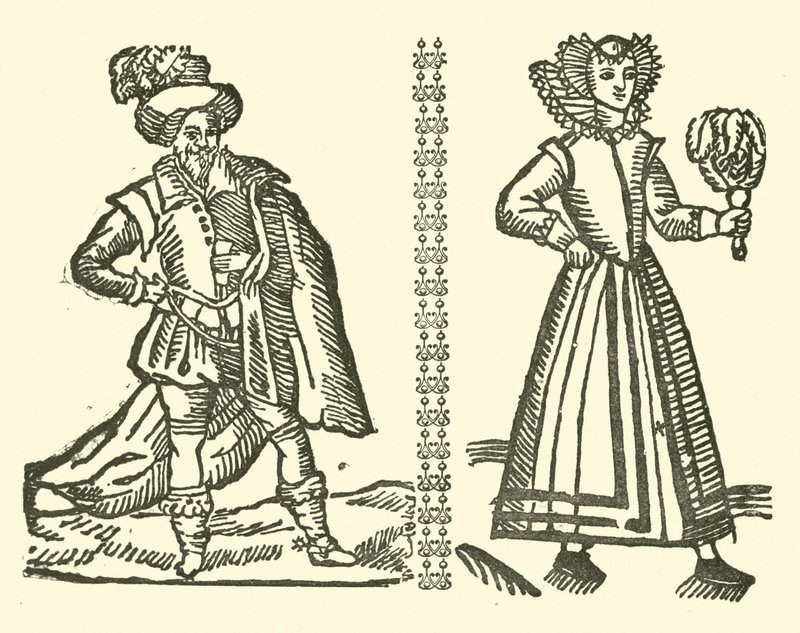 Roxburghe Baladları için İllüstrasyon (tahta baskı) by (after) English School
