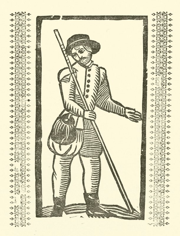 Roxburghe Baladları için İllüstrasyon (tahta baskı) by (after) English School