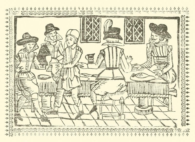 Roxburghe Baladları için İllüstrasyon (tahta baskı) by (after) English School