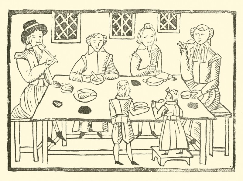 Roxburghe Baladları için İllüstrasyon (tahta baskı) by (after) English School
