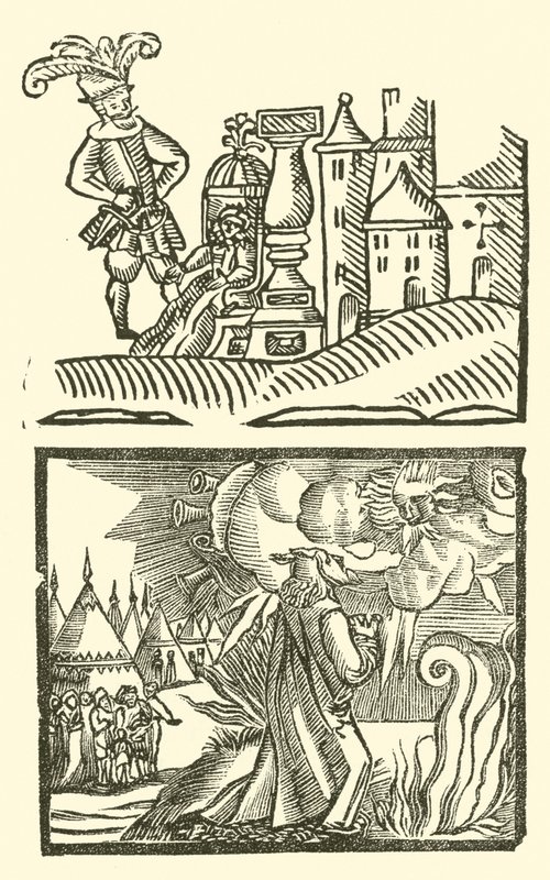Roxburghe Baladları için İllüstrasyon (tahta baskı) by (after) English School