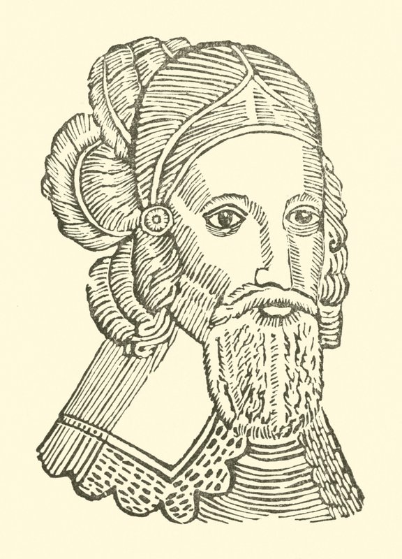 Roxburghe Baladları için İllüstrasyon (tahta baskı) by (after) English School