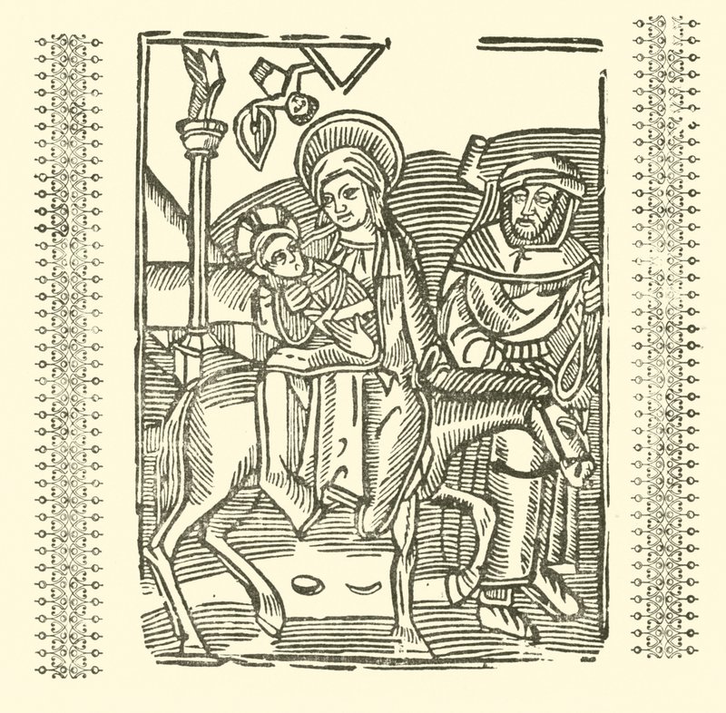 Roxburghe Baladları için İllüstrasyon (tahta baskı) by (after) English School