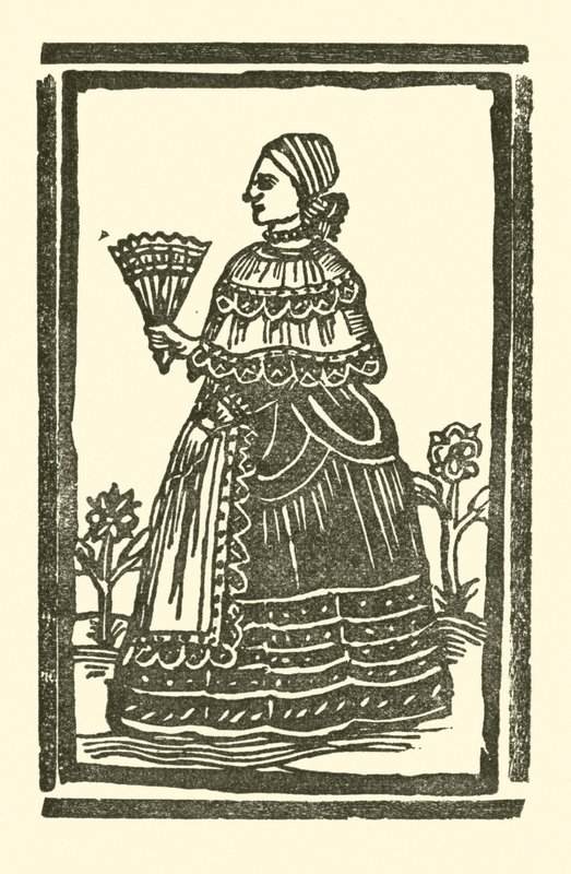 Roxburghe Baladları için İllüstrasyon (tahta baskı) by (after) English School