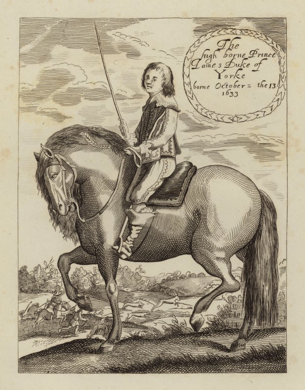 James II ve VII, İngiltere Kralı, İskoçya ve İrlanda, ne zaman York Dükü (gravür) by (after) English School