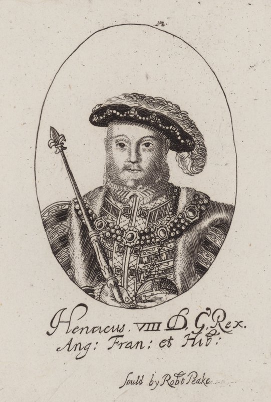 Kral Henry VIII (gravür) by (after) English School