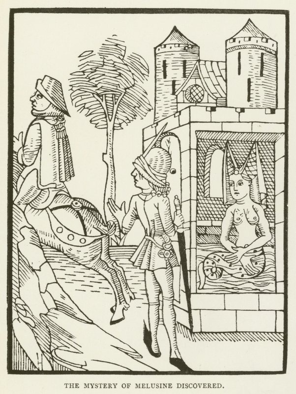 Keşfedilen Melusine gizemi (gravür) by (after) English School