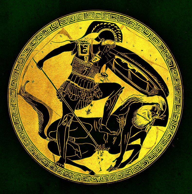 Savaşçı ve centaur, J. E. Harrison ve D. S. MacColl