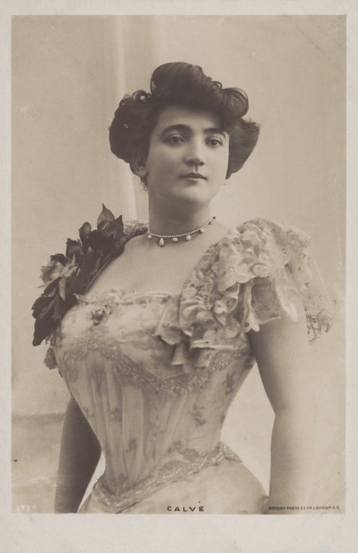 Emma Calve, Fransız opera soprano (s/b fotoğraf) by (after) English photographer