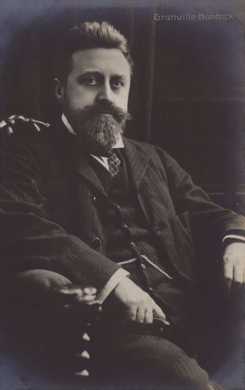 Granville Bantock, İngiliz besteci (s/b fotoğraf) by (after) English photographer