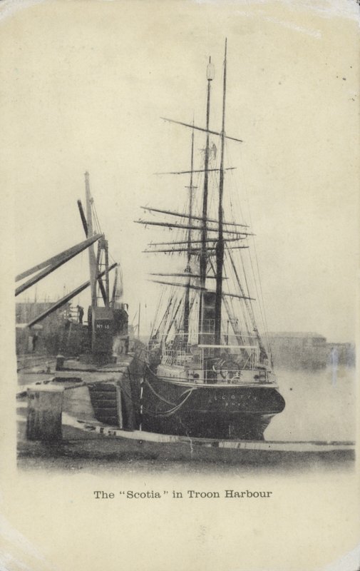 Scotia, Troon Limanı (s/b fotoğraf) by (after) English photographer