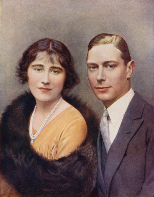 1926'da York Dükü ve Düşesi (renkli fotoğraf) by (after) English photographer