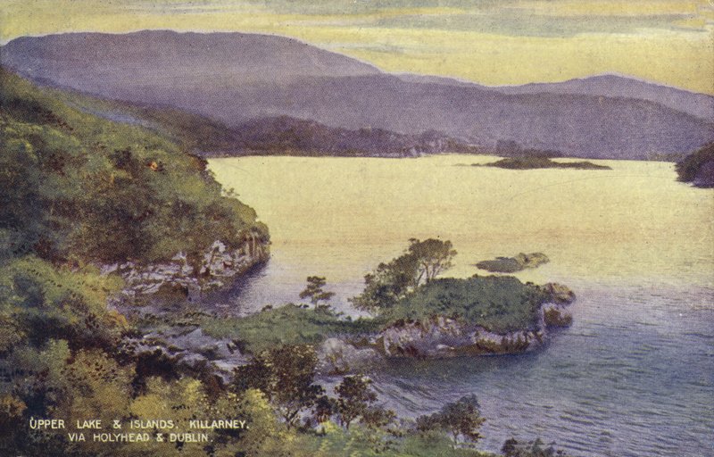 Yukarı Göl ve Adalar, Killarney, Holyhead ve Dublin üzerinden (renkli fotoğraf) by (after) English photographer