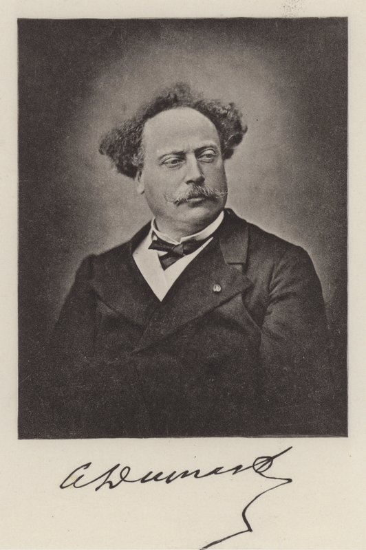 Alexandre Dumas the Younger, Fransız romancı (s/b fotoğraf) by (after) French Photographer