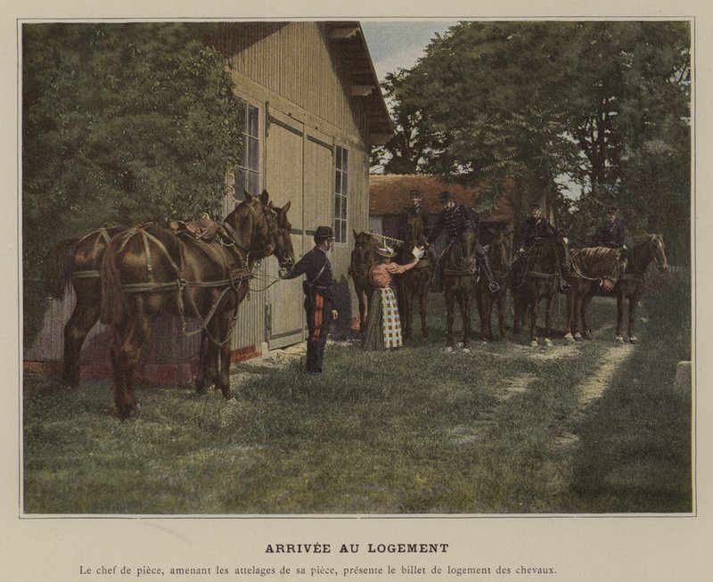Konaklamaya Varış (renkli fotoğraf) by (after) French Photographer