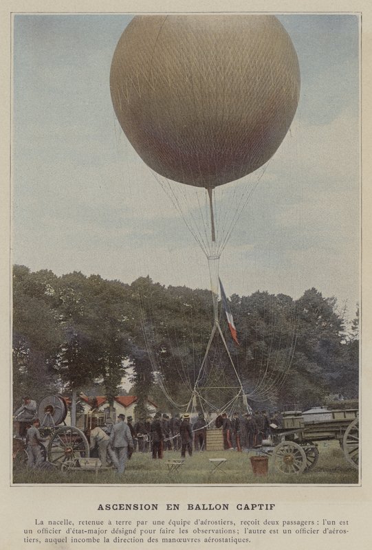 Esir Balon Yükselişi (renkli fotoğraf) by (after) French Photographer