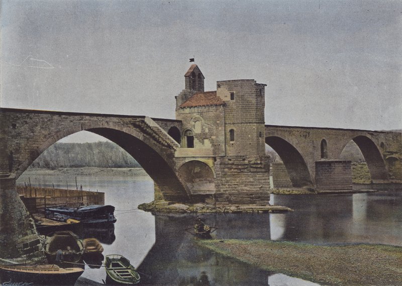 Avignon, Pont Saint-Benezet (renkli fotoğraf) by (after) French Photographer