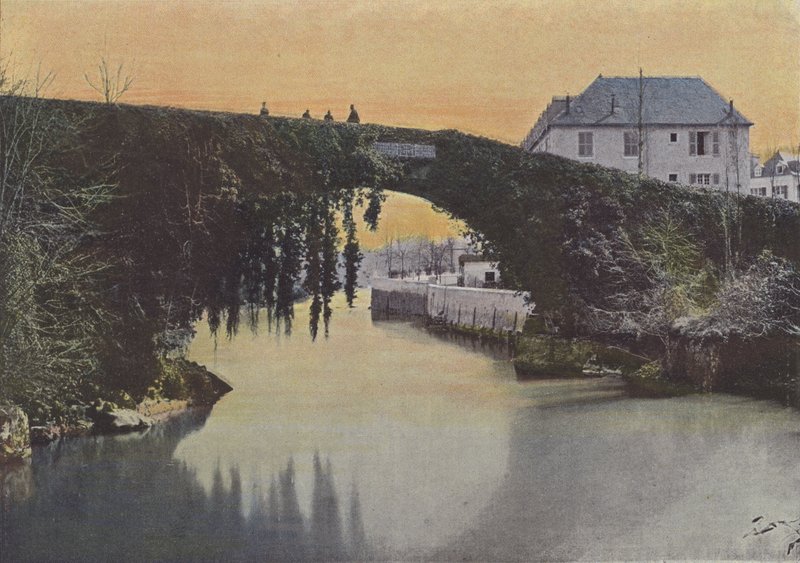 Betharram, Le Pont (renkli fotoğraf) by (after) French Photographer