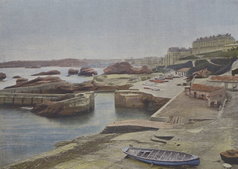 Biarritz, Port-Vieux (renkli fotoğraf) by (after) French Photographer