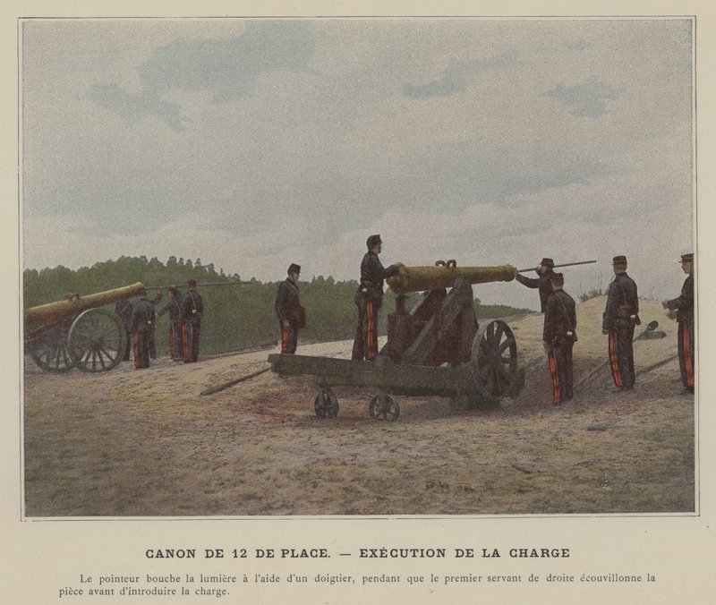 Canon de 12 de Place, Execution de la Charge (renkli fotoğraf) by (after) French Photographer