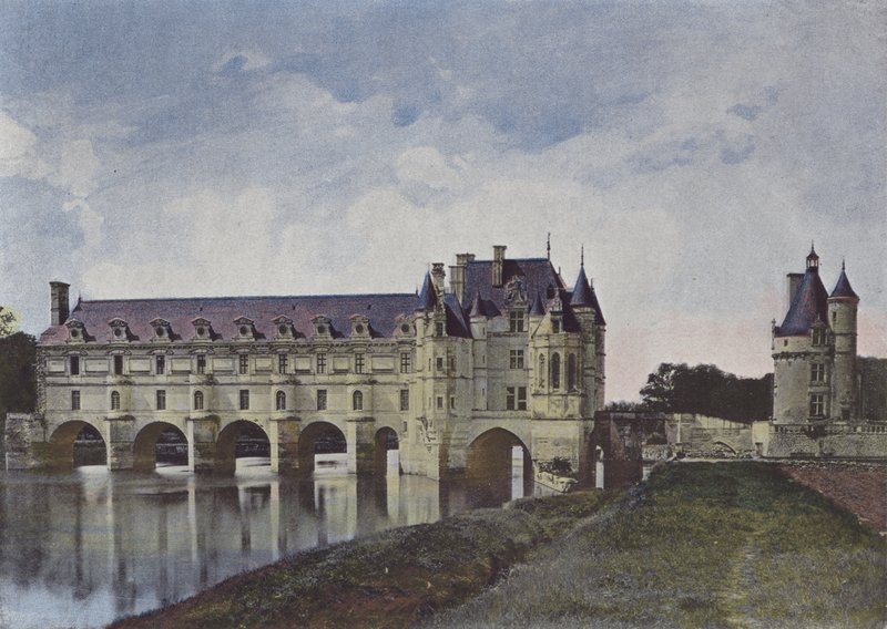 Chateau de Chenonceaux (renkli fotoğraf) by (after) French Photographer