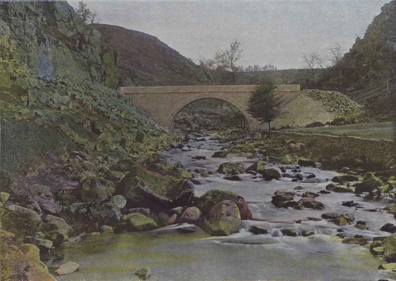 Crozant, Pont sur la Sedelle (renkli fotoğraf) by (after) French Photographer