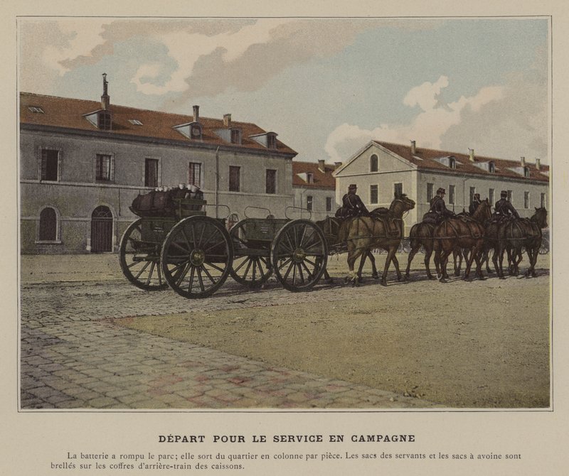 Sahada Hizmete Hareket (renkli fotoğraf) by (after) French Photographer