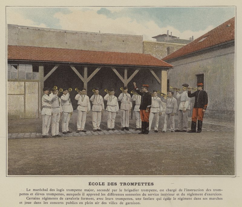 Trompet Okulu (renkli fotoğraf) by (after) French Photographer