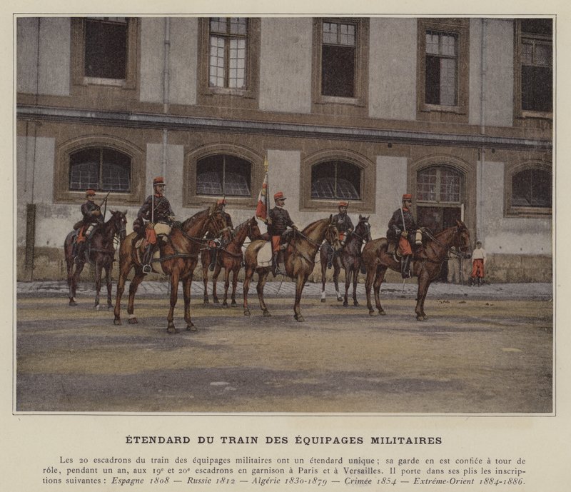 Askeri Mürettebat Treni Standardı (renkli fotoğraf) by (after) French Photographer