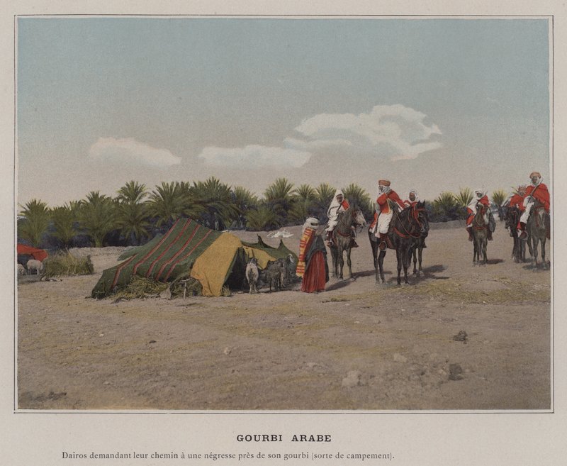 Gourbi Arabe (renkli fotoğraf) by (after) French Photographer