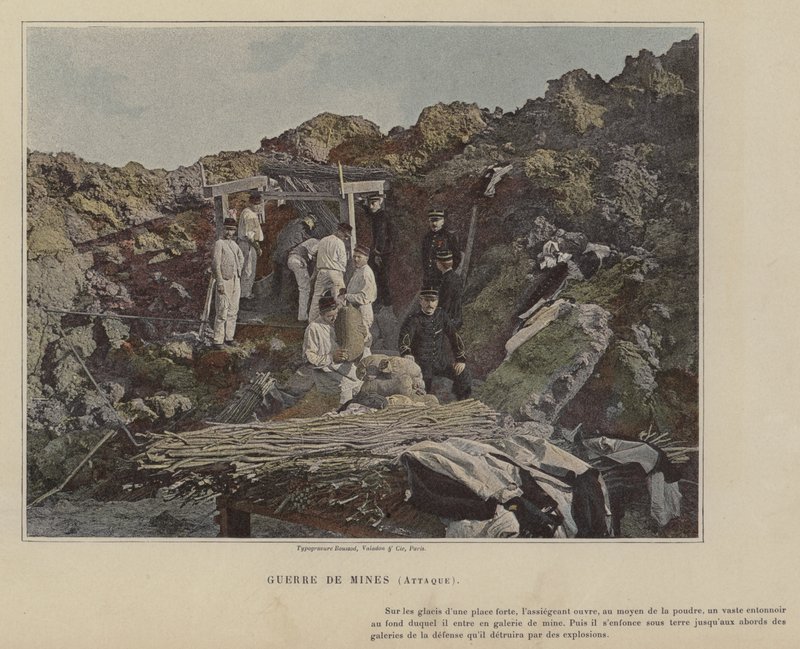 Mayın Savaşı, Saldırı (renkli fotoğraf) by (after) French Photographer