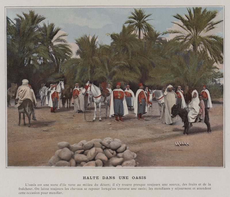 Bir Vahada Durun (renkli fotoğraf) by (after) French Photographer