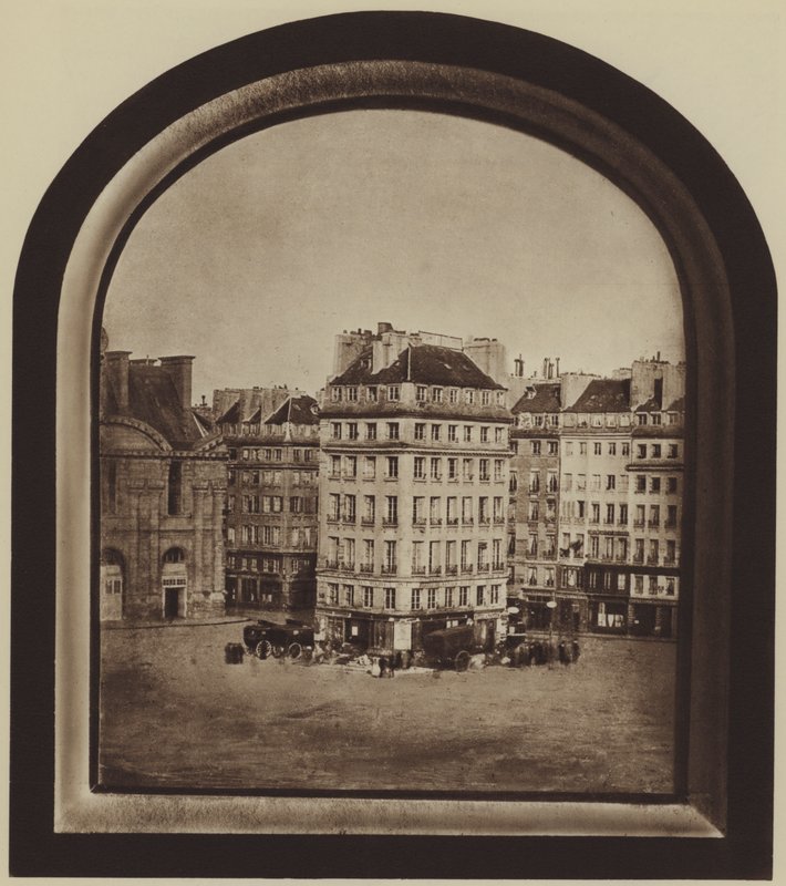 Hotel de Nantes, place du Carrousel (s / b fotoğraf) by (after) French Photographer