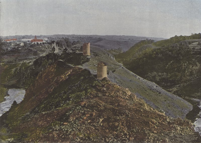 Gargilesse ve Crozant arasındaki La Creuse (renkli fotoğraf) by (after) French Photographer