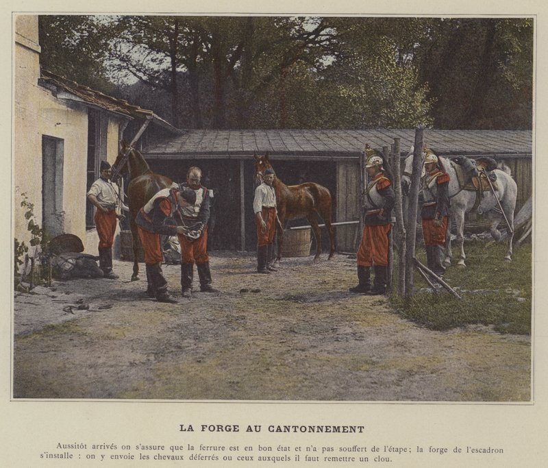 The Forge at the Cantonment (renkli fotoğraf) by (after) French Photographer