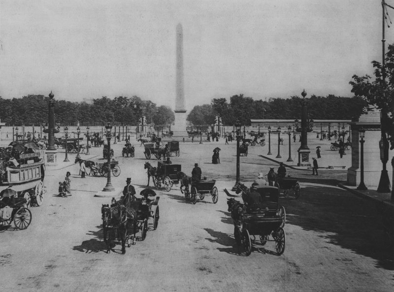 Place de la Concorde (s/b fotoğraf) by (after) French Photographer