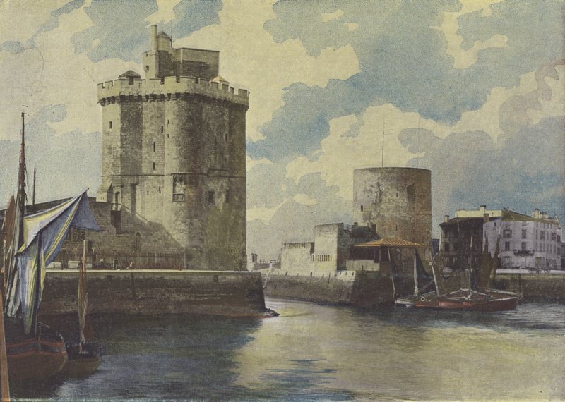 La Rochelle, Liman Girişi (renkli fotoğraf) by (after) French Photographer