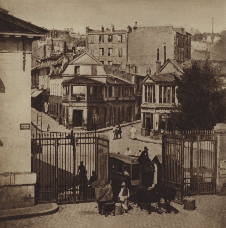 Beyaz Bariyer (s/b fotoğraf) by (after) French Photographer