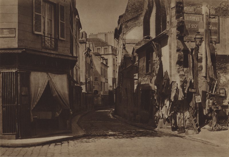 Rue de Lourcine (s / b fotoğraf) by (after) French Photographer