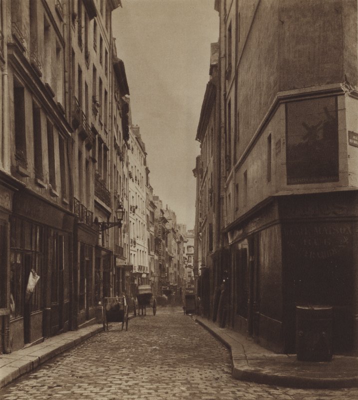 1866 civarında rue des Moineaux, cadde de l