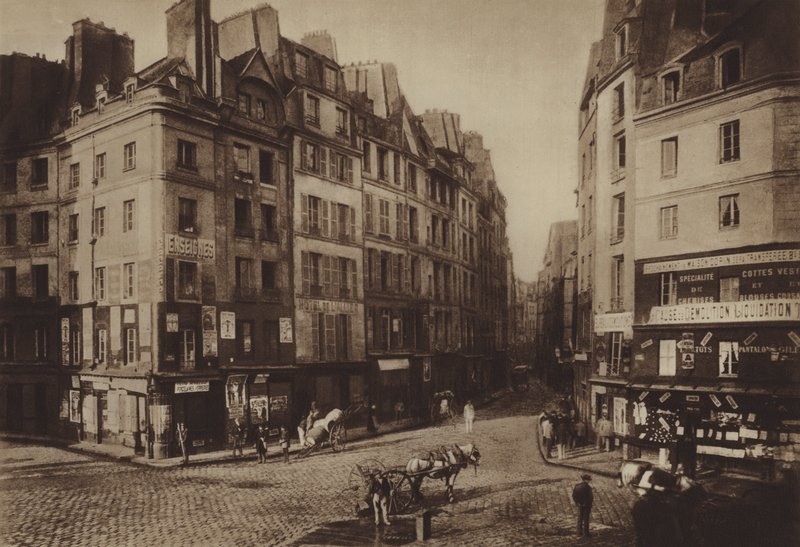 Eski Place Maubert (s/b fotoğraf) by (after) French Photographer