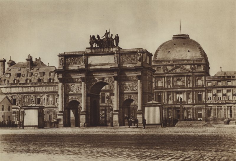 Chateau des Tuileries (s / b fotoğraf) by (after) French Photographer