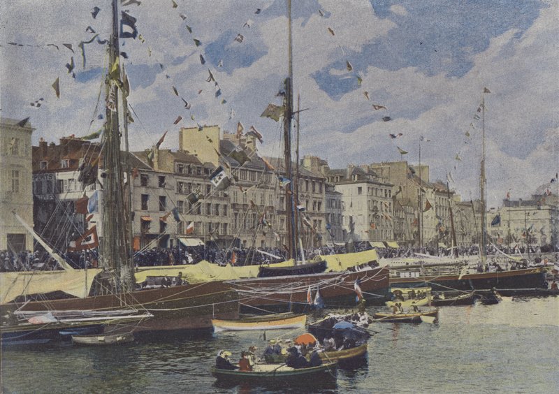 Le Havre, Bassins tatilde (renkli fotoğraf) by (after) French Photographer