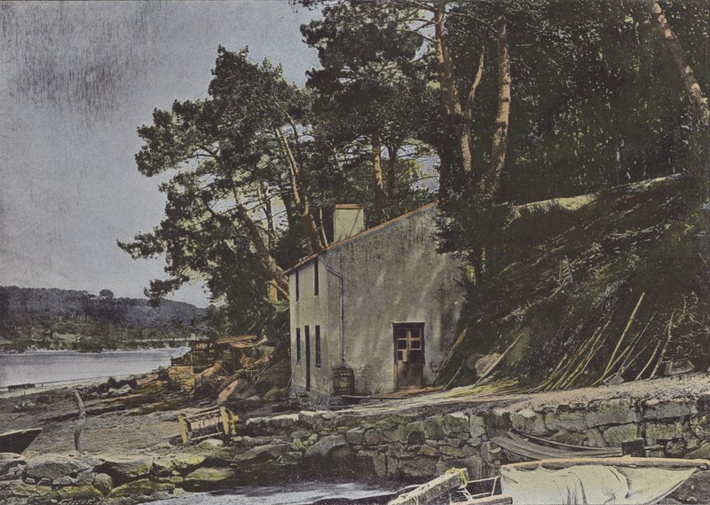 Le Loch, bir Auray (renkli fotoğraf) by (after) French Photographer
