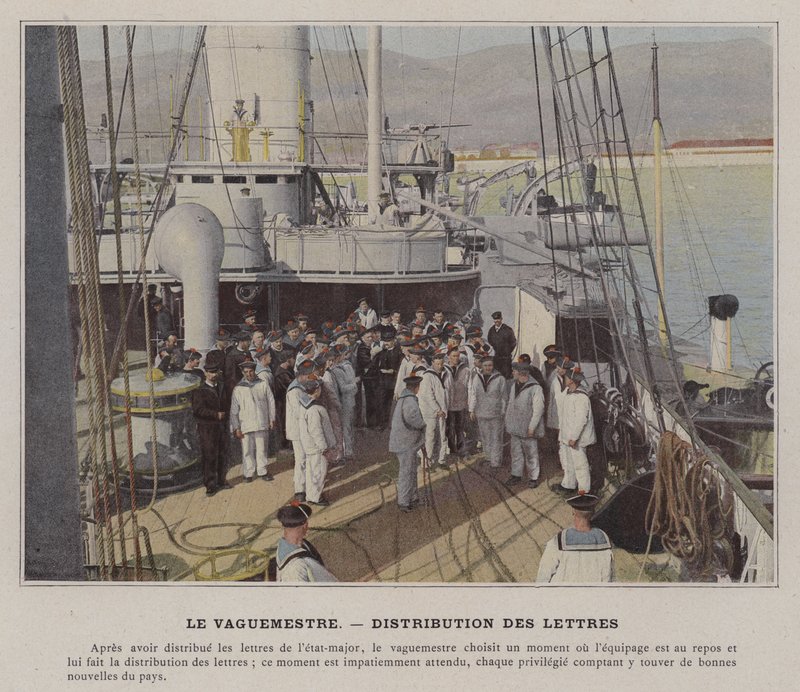 Le Vaguemestre, Harflerin Dağılımı (renkli fotoğraf) by (after) French Photographer